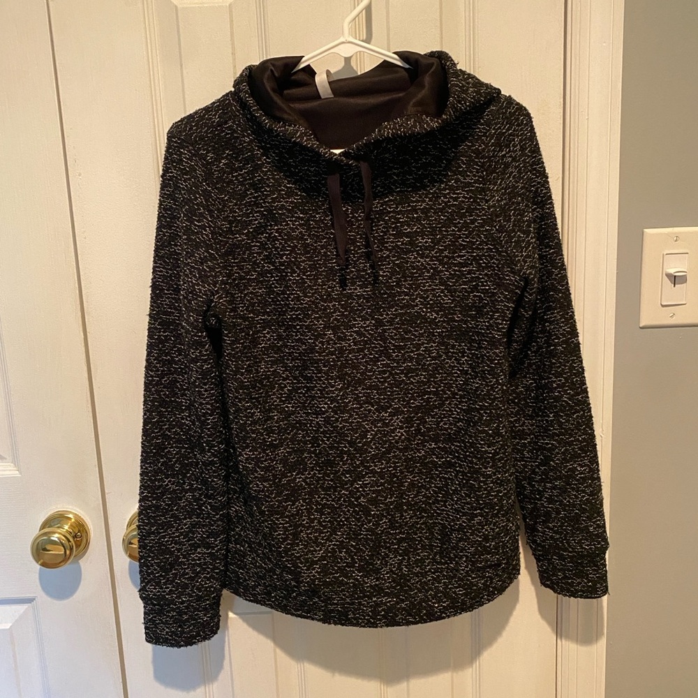 Fabletics Black and White Textured Hoodie